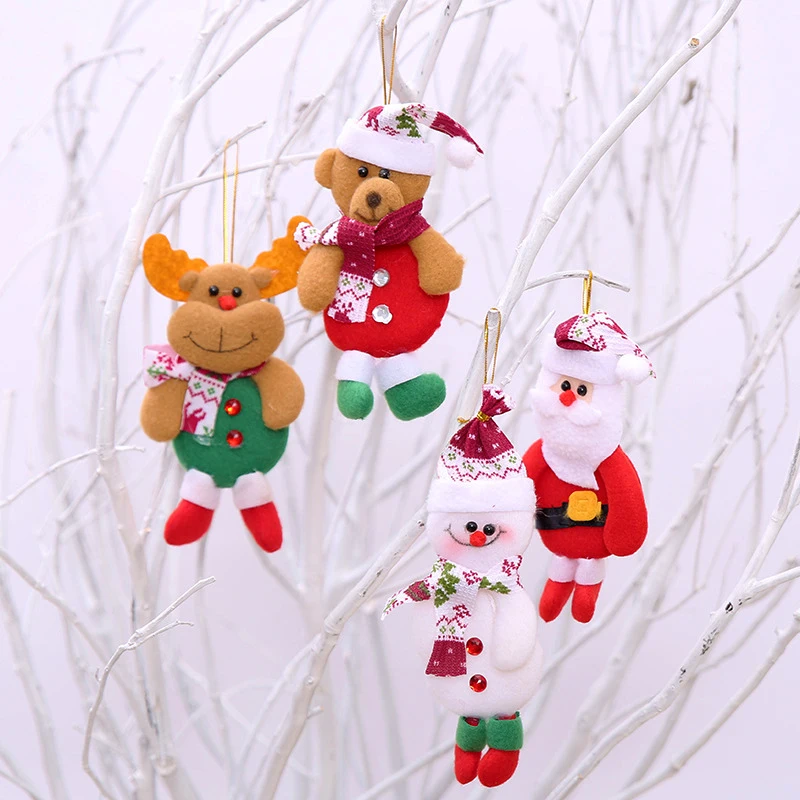 Санта Клаус Снеговик олень игрушка кукла Рождественская елка украшения Рождество рождественские украшения для дома год