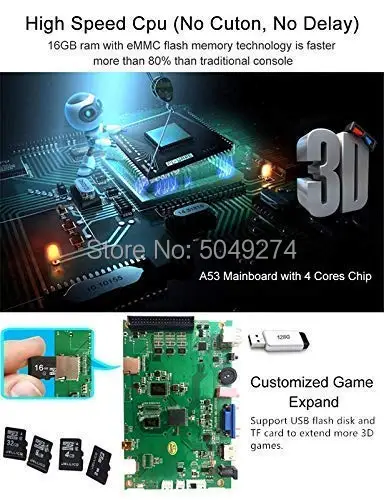 Pandora box 3d 2650 в 1 домашняя материнская плата с функцией Wi-Fi 64g Tekken King of Arcade PCB 160 шт. 3D игры ретро аркадная консоль