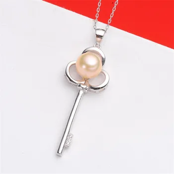 

Jewelry Handwork Pendant Base S925 Sterling Silver Pearl Pendant Accessories And Parts Findings Jewelry For DIY Fittings Women