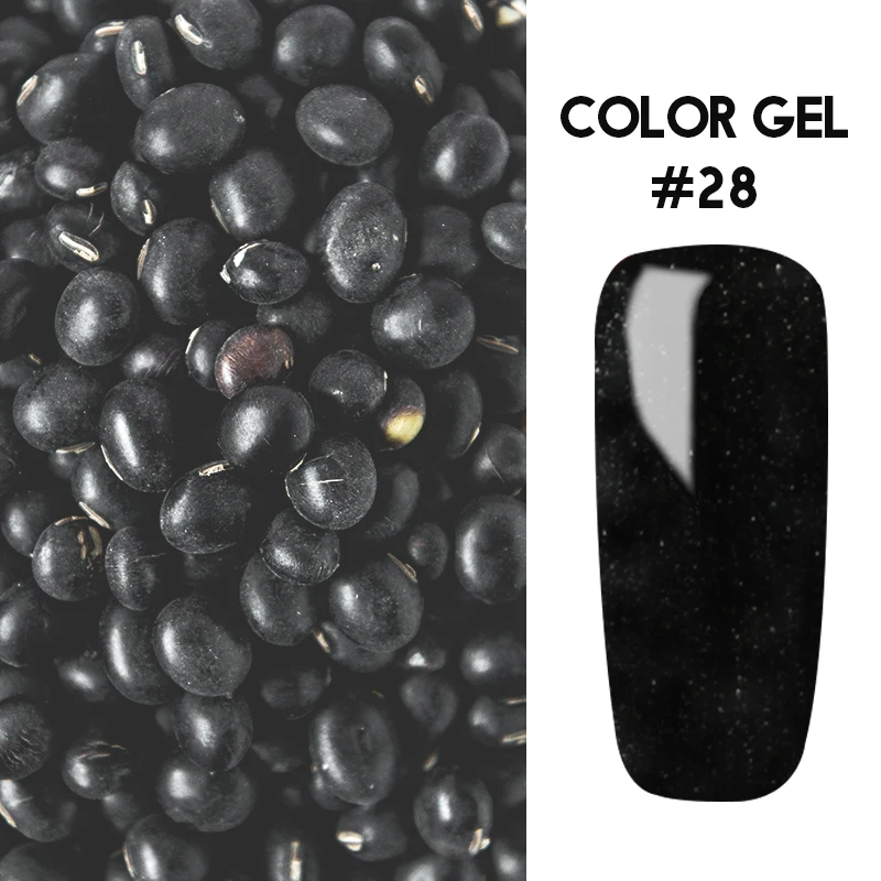 28 Lakimu Newest Colorful Gel Polish Nail Art Semi Permanent Enamel UV LED Gel Varnish Soak Off Nail Polish Manicure Set - Цвет: 28