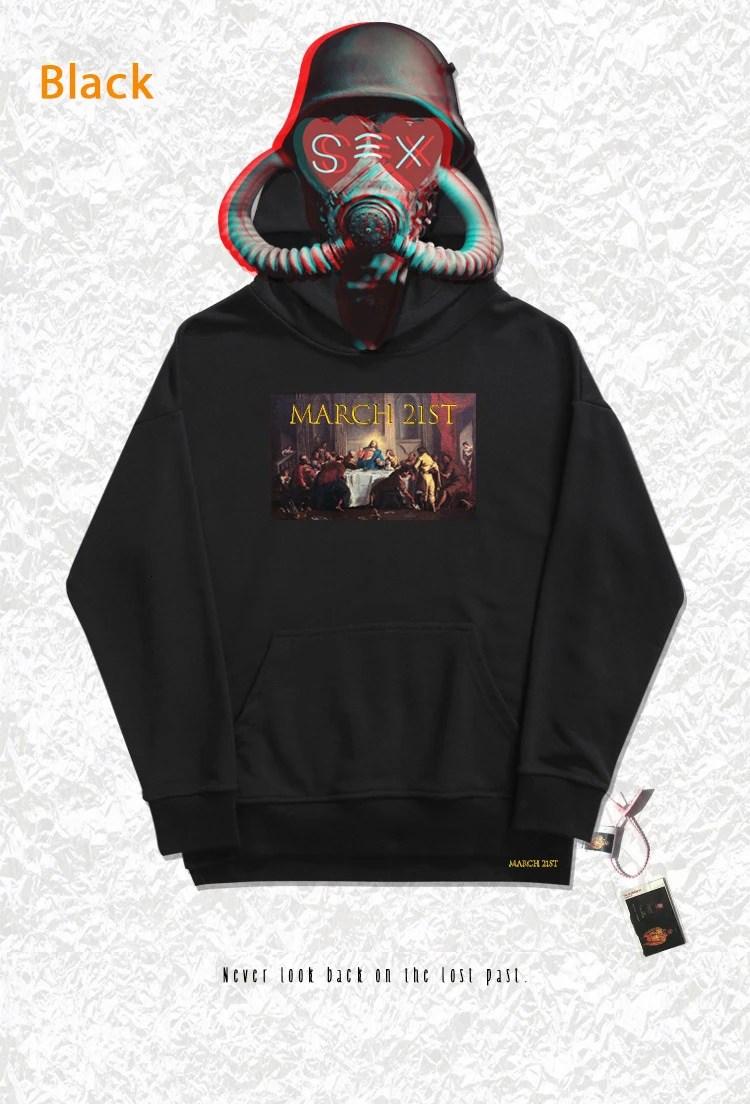 С капюшоном; rap sudaderas hombre; классические толстовки; Фирменные наклейки с принтом; модный бренд; карман; Свободный стиль; пальто