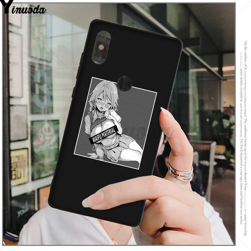 A9 Yinuoda Sugoi Senpai аниме waifu черный мягкий чехол для телефона Xiao mi Red mi 5 5Plus 7 K20 Note5 6A mi 6 mi x2 mi x2S - Цвет: A9