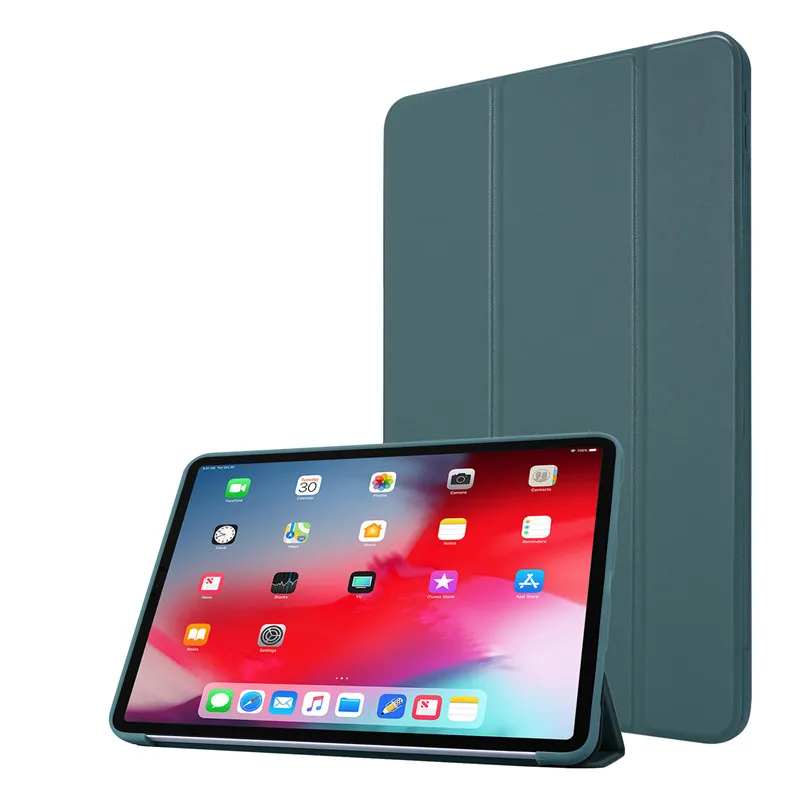 Case for iPad Pro 11 Case 2020 PU Leather Soft Silicone Back Protective Cover for iPad Pro 11