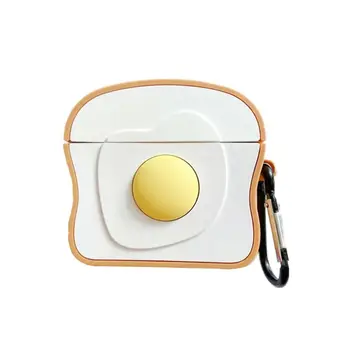 

Cute Toast Bread Earphone Case Silicone Protective Cover for Hua-wei FreeBuds 3 X3UA