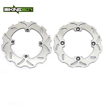 

BIKINGBOY Wavy Front Rear Brake Discs Disks Rotors For Honda CR 125 250 500 R 92 93 94 CR 125 250 500 E 1992 1993 1994