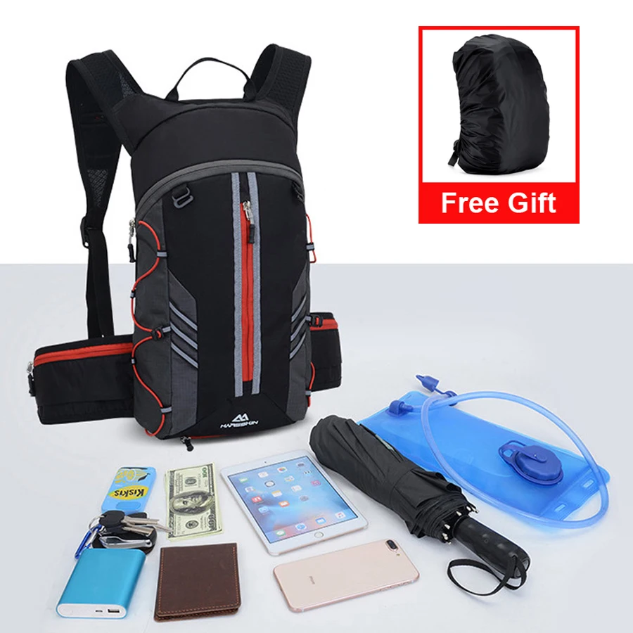 Best NEWBOLER Bicycle Bag 10L Cycling Backpack Breathable Ultralight MTB Bike Water Bag Climbing Hiking Hydration Waterproof Backpack 3