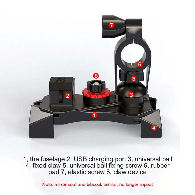 Универсальный держатель для мобильного телефона, велосипедный зажим, крепление для мотоцикла, регулируемая подставка на руль, вращающийся на 360 градусов для большинства телефонов