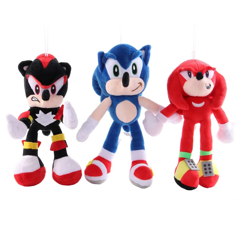

6 Style Sonic Plush Toys Doll shadow Sonic amy Knuckles Tails Plush Soft Stuffed Toy for Children Christmas Gifts
