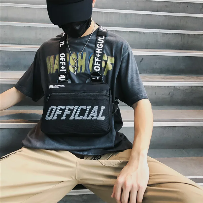 

INS Men And Women Hip Hop Tactical Vest Multi-functional Function Tactical Chest Pack Popular Brand Waistcoat Style Chicken Bag