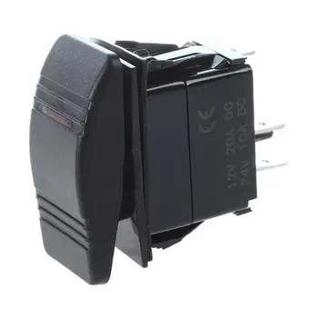 

12V Car Boat Rocker LED Light Illuminated SPST ON-OFF Switch Waterproof Marine Yellow