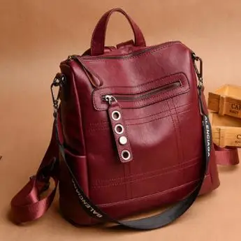 

Women's Mini Backpack Luxury PU Leather Chest Women Leather Designers Children Schoolbags Women Bag