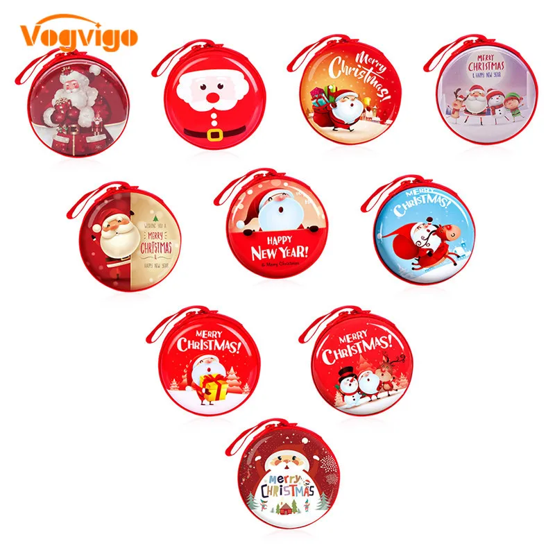 

Merry Christmas Coin Purse Kids Mini Bag for SD Card Earphone Key Storage Wallet Headphone Bag Box Women Girl Purses cute purse