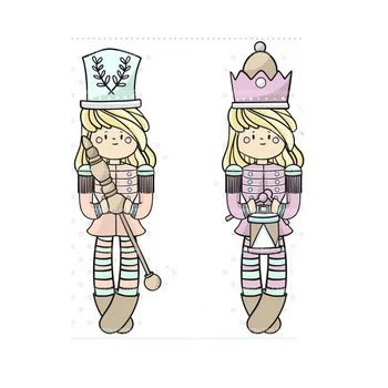 

Nutcracker Girl Metal Cutting Dies Fustelle Metalliche Per Scrapbooking Photo Layering Die for brithday card made