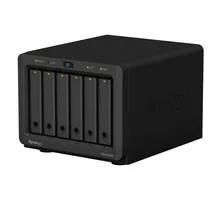 Synology 6 Bay 2," NAS DS620slim(без диска) 2 Гб DDR3L памяти, расширяемая до 6 ГБ