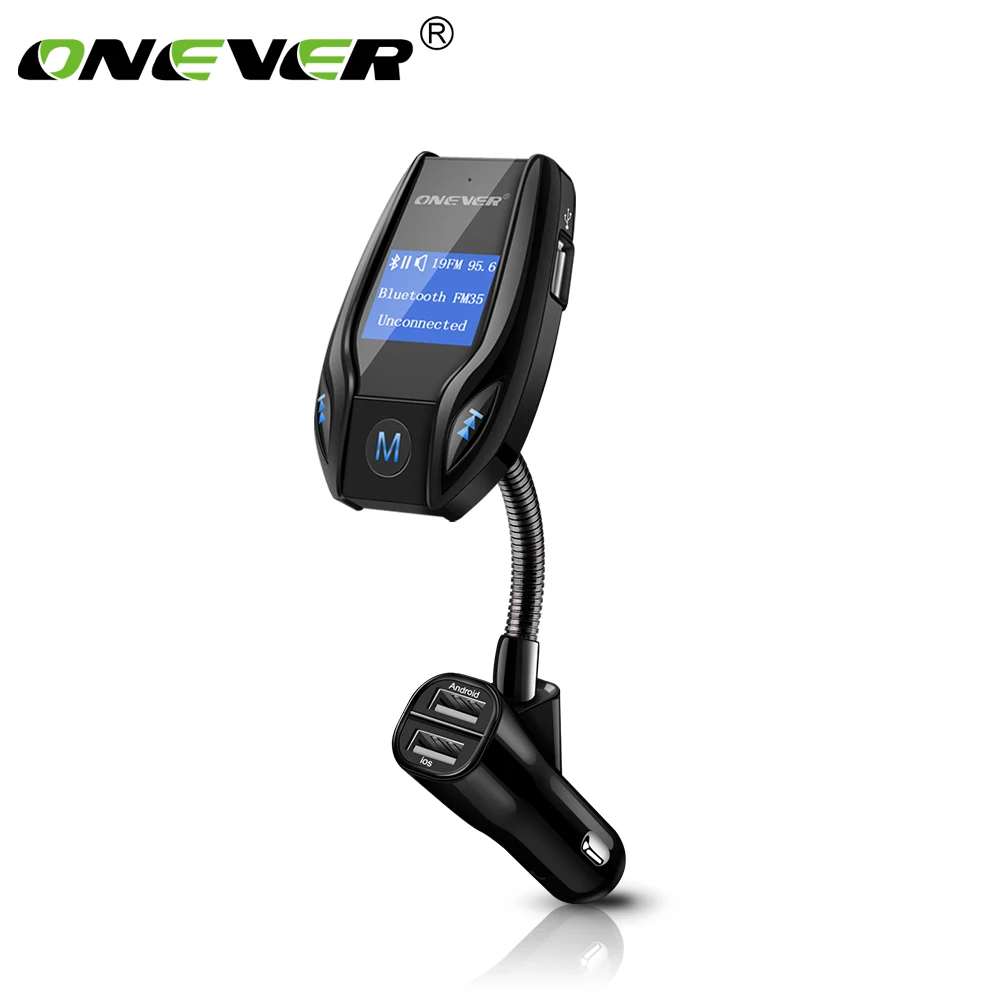 Onever 3.1A 3-USB автомобиль с fm-передатчиком поддержка mp3-плеер Bluetooth автомобиль USB TF карта u-диск AUX IN