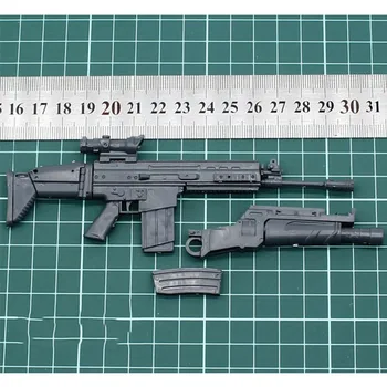 

1/6 soldier model accessories soldier props FN SCAR assault rifle model can not launch for 12 inch action figure accessories