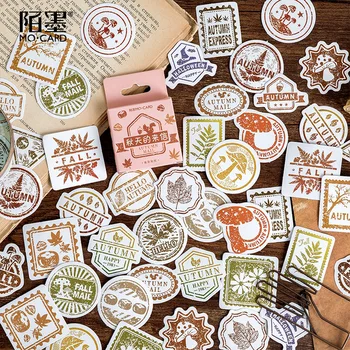 

46 pcs/pack Letters In Autumn Decorative Stationery Stickers Scrapbooking DIY Diary Album Stick