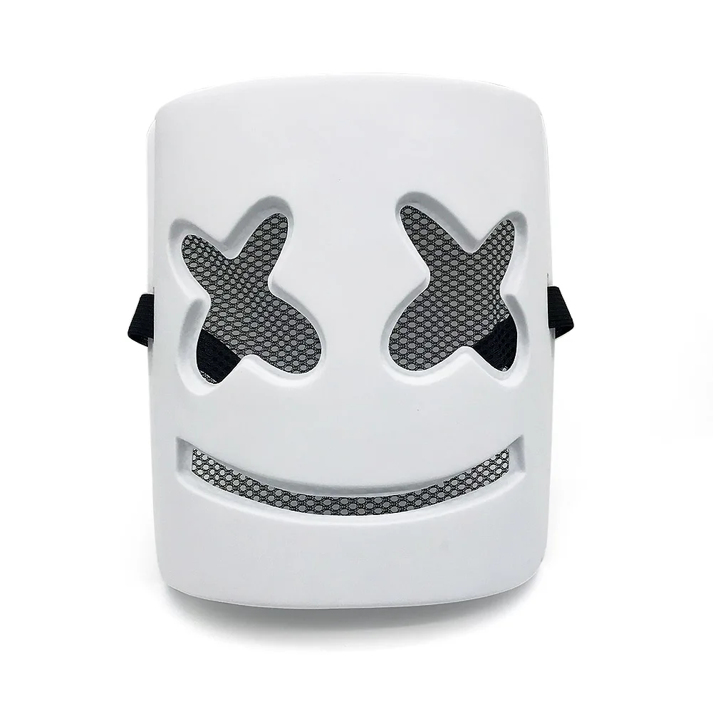 

Disco DJ LED Mask Marshmello Helmets Full Lighting Hat Party Face Logo