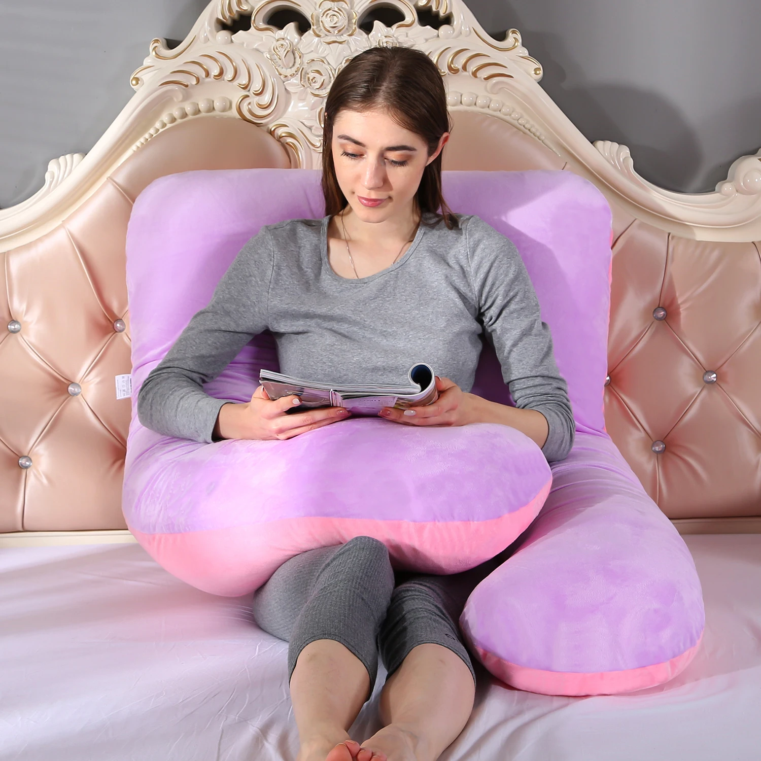 U-образная Подушка для беременных, удобная мягкая подушка для сна, многофункциональная подушка для беременных