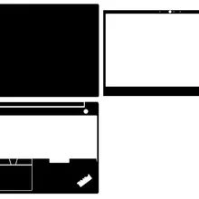 Ноутбук углеродного волокна виниловая кожа наклейка крышка для lenovo Thinkpad E590 E595 15,6"