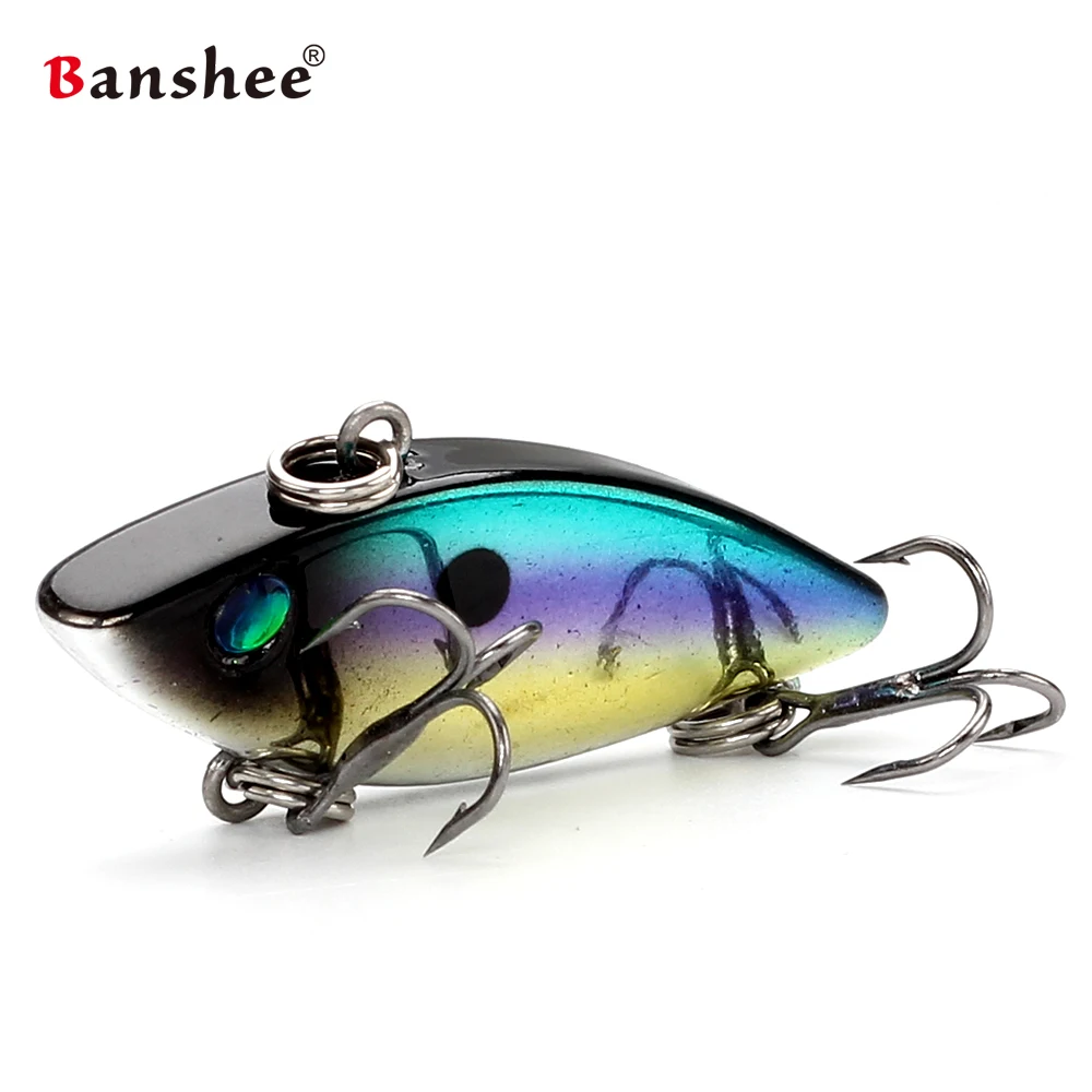 Banshee безлиповый кренкбейт 40 мм 4,5 г VIB лезвие рыболовная приманка звуковая воблер погремушка Тонущая безлиповая кренкбейт приманка для ловли басов