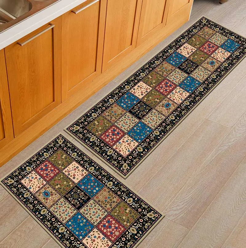 Floor Mat Rug Contemporary Area Carpet Non-Slip Rug Home Kitchen Bathroom US