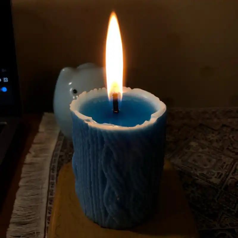 Aromasteinen DIY Silikonform Zylinderform Kerze Gips Form f/ür die Herstellung von Kerzen Schokolade Seife etc. Chyuan 3D Stricken Wolle Zylinder Silikon Kerze Silikonform