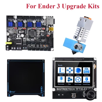 

BIGTREETECH SKR Mini E3 V2 Control Board+TFT 35 E3 V3.0 Touch Screen+SSS Plate Heated Bed+CR10S Pro Hotend For Ender 3 Upgrade