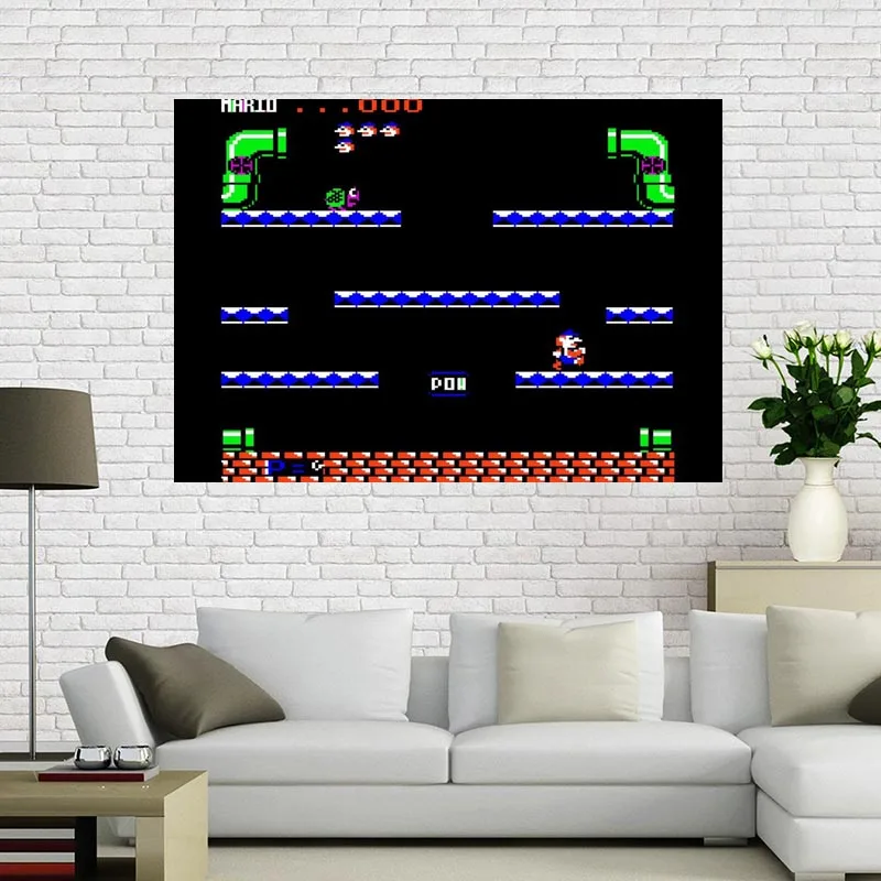 Ослик Конг Ретро игровой постер Nintendo (классический Конг/НС) 40x60 см домашний декор