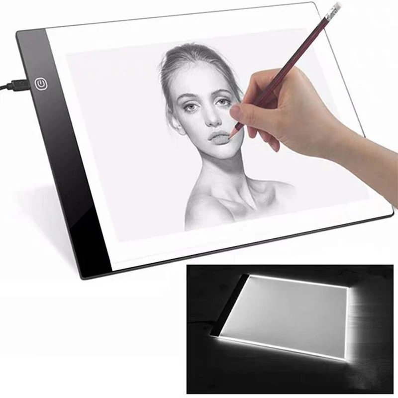 Led Drawing Tablet A4 A5 Dimmable Digital Graphics Pad With Usb Cable Art Stencil Graphic Painting Writing Table Copy Board Drawing Toys Aliexpress