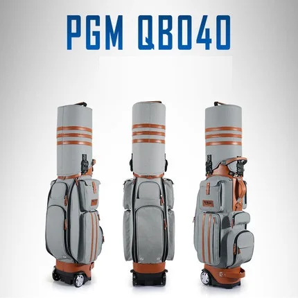 PGM Golf многофункциональная стандартная шариковая сумка жесткая оболочка проверенная авиационная сумка с колесами выдвижные Клубные сумки для гольфа кодовый замок - Цвет: Светло-серый