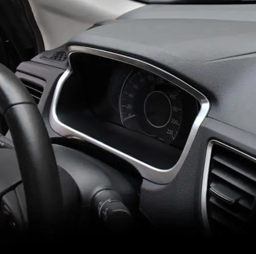Для 2012-16 HONDA CRV CR-V аксессуары ABS хромированная приборная панель декоративная рамка накладка
