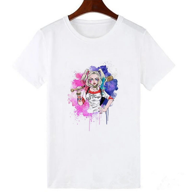 19bk087-white Для женщин короткий рукав House Of paper забавная Harajuku негабаритных футболка La Casa De Papel футболка Money Heist футболки серии ТВ уличная одежда - Цвет: 19bk087-white