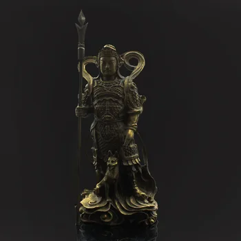 

New Products Fine Copper Myth Legend Domestic Ornaments Erlang Yang Jian and Roaring Days Fork Desirable under