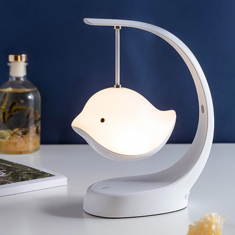 

Cute Bird-shaped LED Colorful Lights Bluetooth Music Lamp Wireless Speaker Creative Night Lamp Support AUX Bedroom Decor