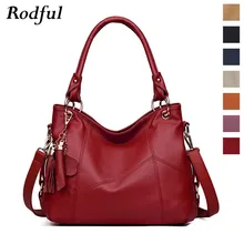 Модная большая сумка-тоут на плечо для женщин, А4, кожаные сумки с кисточками, большая сумка через плечо, женские сумки, цвета хаки, красный, черный, фиолетовый, белый