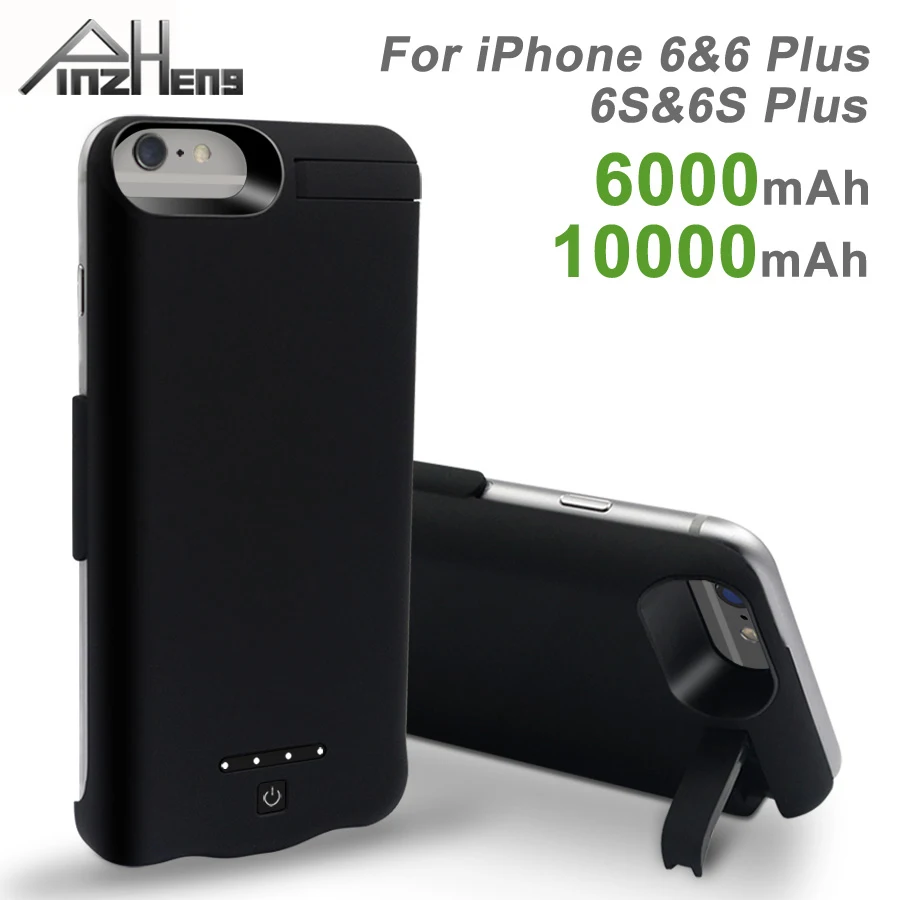 

PINZHENG 6000/ 10000mAh Battery Charger Case For iPhone 6 6s Plus Battery Charger Cases External Battery Pack Backup Power Bank