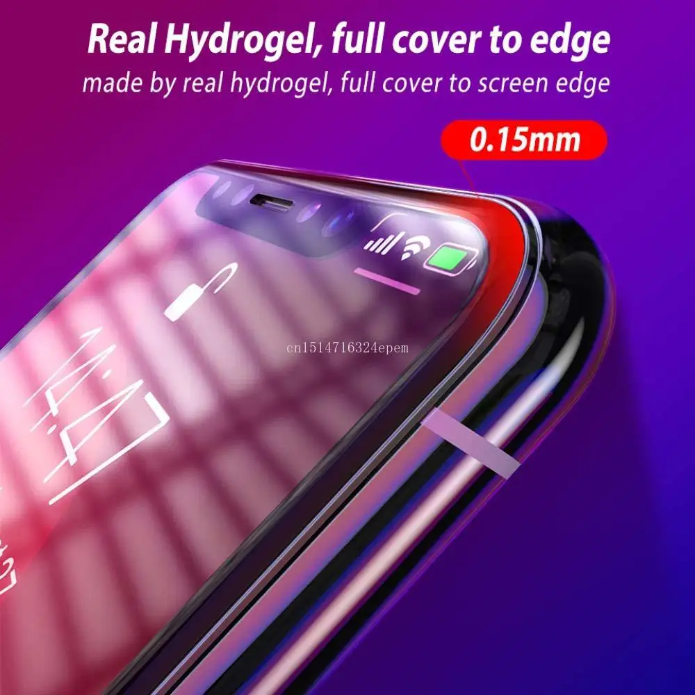 Мягкая Гидрогелевая защитная пленка 20D для Apple iPhone 11 Pro XS Max XR X 8 7 6 Plus|Защитные