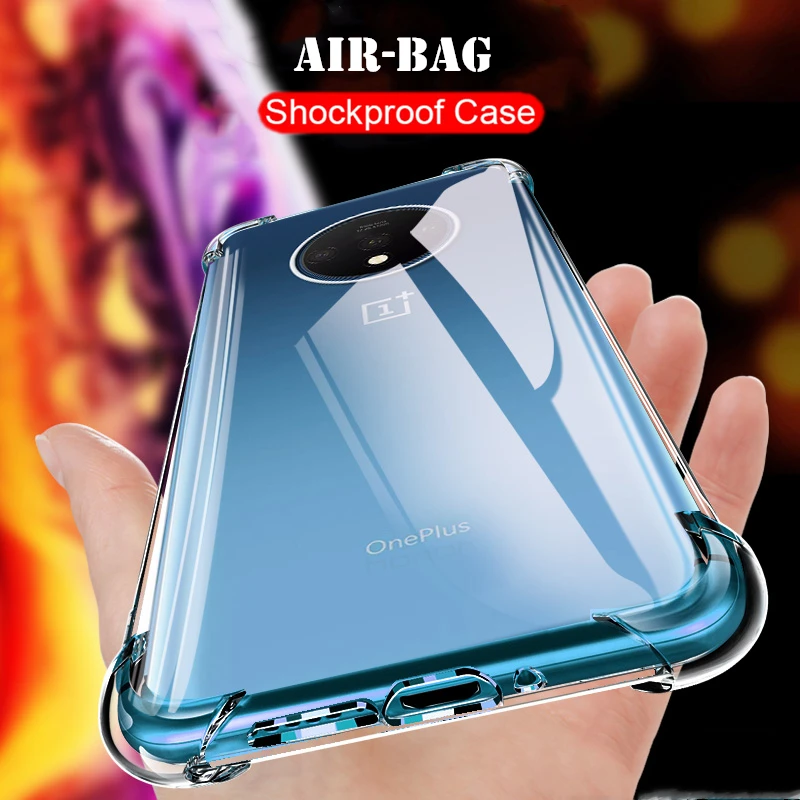 Анти-шок Прозрачный чехол для OnePlus 7T 9 8 Nord 7 Pro 9R 6 комплектов/партия 5T 5 3t 3 Z N10 N100
