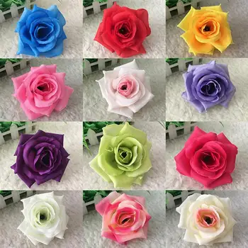 

1 Pcs Artificial Flower Silk Rose Flower Head Wedding Christmas Home Decoration DIY Wreath Scrapbook Gift Box Craft