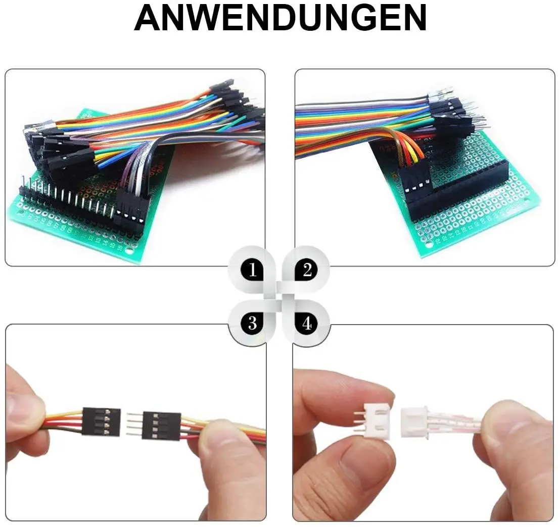 460pcs 2.54mm JST-XH Connector Kit with 2.54mm Female Pin Header and 2/3/4/5/6 Pin Housing Connector Adapter Plug terminals set