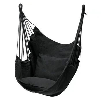 

Travel Camping Home Garden With Cushion Relaxation Hanging Hammock Chair Bedroom Thickened Indoor Outdoor Swing Adults Kids