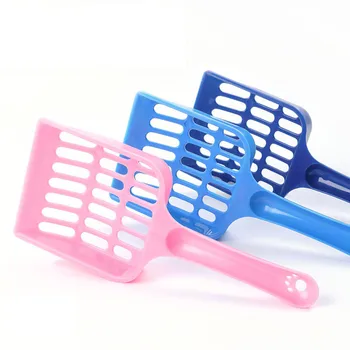 

Hot Sale Durable Pet Cat Litter Shovel Plastic Scoop Pet Toilet Cat Sand Cleaning Tools Plastic Scoop For Dog Food Spoon