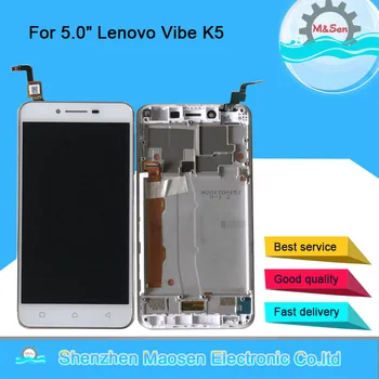 

Original M&Sen 5.0" For Lenovo Vibe K5 A6020A40 A6020 A40 LCD Screen Display Frame+Touch Panel Digitizer For Lenovo K5 LCD Frame