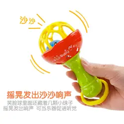 Мягкий силиконовый Прорезыватель-погремушка, многофункциональная детская погремушка с прорезывателем, детская игрушка для детей 0-1 лет