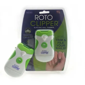 

ROTO CLIPPER Dual Sided Electric Nail Trimmer Baby Adult Cutters Grinder Scissors Build-in Light Precision Trimming Safe Tools