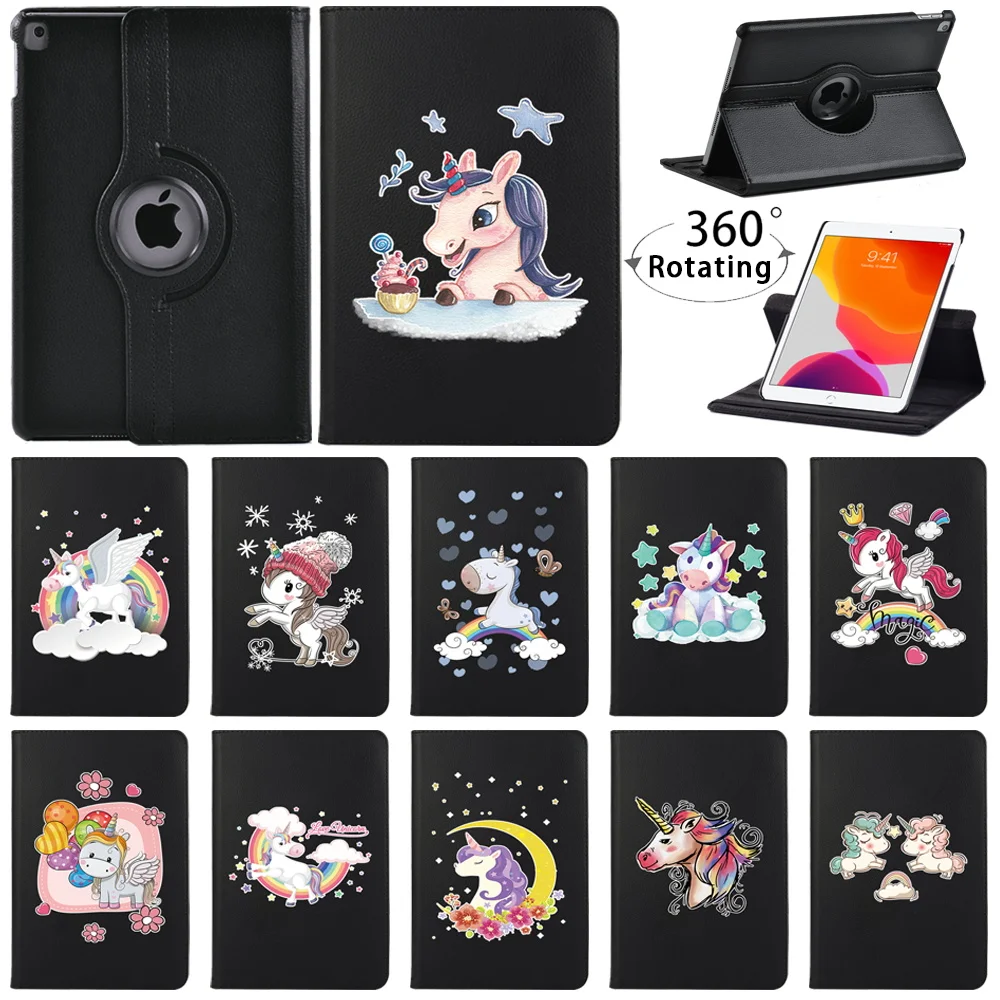 

Модный чехол с рисунком для Apple IPad 5/6/7/8th/iPad 2 3 4/ Mini 4/5, вращающийся на 360 Градусов Кожаный чехол-подставка для планшета