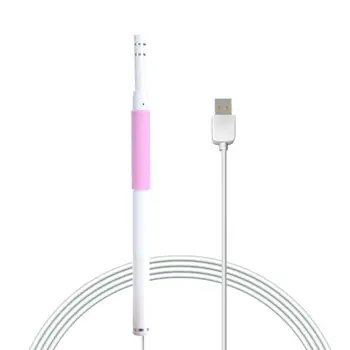 

Ear Cleaning Endoscope 0.3MP Inspection Camera with 6 LED Lights for PC OS Computer Endoscope for Home Care Tool