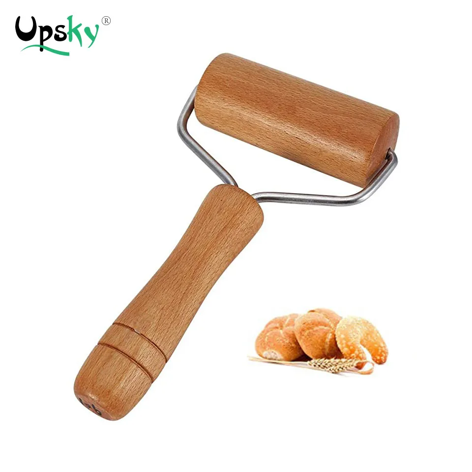 

Upsky Wooden Rolling Pin Wood Pastry Pizza Roller Non Stick Wooden Rolling Pin for Home, Kitchen Baking Cooking Kitchen Tool