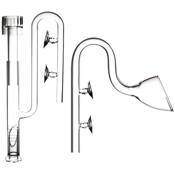 

Aquarium Glass Kit with Deoiling Film Inflow and Horn Outflow for Fish Tank Filter Tube 1m Set for 12/16mm